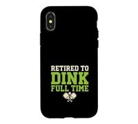 Pickleball Retirement Retired Pickleball Gift Case for iPhone X/XS
