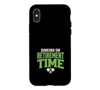 Pickleball Retirement Retired Pickleball Gift Case for iPhone X/XS