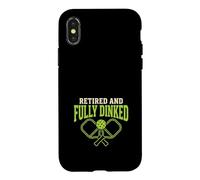 Pickleball Retirement Retired Pickleball Gift Case for iPhone X/XS