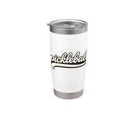 Pickleball Script Simple Retro Vintage Style Stainless Steel Insulated Tumbler