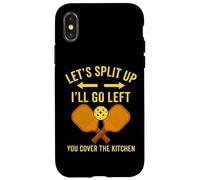 Pickleball Split Up I Cover the Kitchen Sports Lovers Case for iPhone X/XS