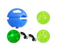 Pickleball Trainer Ball with String - Match Partner Pickleball Practice Rebounder, Topspin Pro Pickle Ball Trainer with Glow in The Dark Pickleballs for Self Practice, Green