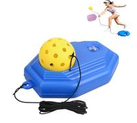 Pickleball Trainer - Pickleball Rebounder with 164FT High-Elasticity Rope & 1 TPR Balls, Double Upgraded Match Buddy Solo Practice Training Aid for Beginners, Indoor Outdoor Use (Star Anise)