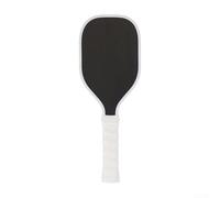 Pickleball Training Paddle Carbon Fiber Sweet Spot Racket Wood Handle Anti-Slip Grip for Beginners Advanced Players Skill Improvement Black(white)