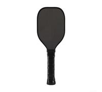 Pickleball Training Paddle Carbon Fiber Sweet Spot Racket Wood Handle Anti-Slip Grip for Beginners Advanced Players Skill Improvement Black(black)