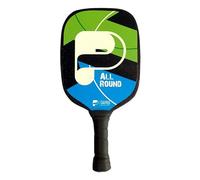 Pickleball United All Round Pickleball Paddle | Lightweight Wood Paddle with Cork Core | Beginner-Friendly Design | 7-Ply Wood Face for Balance & Control | Durable Grip, Black