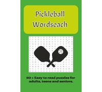 Pickleball Word Search Puzzle Book: Word Search with easy to read print about pickleball; including fun pickleball terms. A fun and relaxing word search puzzle book for pickleball and sport fans.