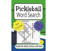 Pickleball Word Search Puzzle Book: Word Searches with Easy to Read Print about Pickleball Players, Tennis Players, Ping Pong Players, and more | 6x9, ... for Vacations, Holiday, and Free Times