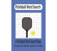 Pickleball Word Search Puzzle Book: Word Searches with Easy to Read Print about Pickleball, Sports, Paddle Tennis, and More | 6x9 Inches, 110 Pages | ... for Vacation, Holidays and Free Times