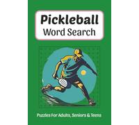 Pickleball Word Search: Word Searches about Pickleball, Court Rules, Players and More, 6x9 ,110 pages, Easy to Read Print, Solutions Included, Gift ... Holidays, Pickleball Lovers and Free Times