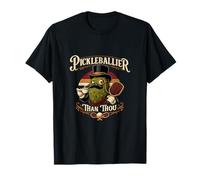 Pickleballier Than Thou Retro Pickleball Graphic T-Shirt