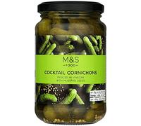 Pickled Cornichons With Mustard Seeds 340g (Pack of 2) M&S Marks & Spencer Pickles Gherkins