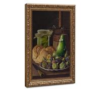 Pickled Cucumbers Transformed Into Retro Oil Painting Art - Unique Kitchen Decoration Canvas Poster Bedroom Decor Landscape Office Room Decor Gift 12" L X 18" W