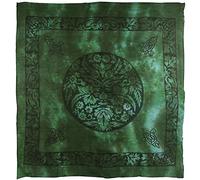 Pickled Moon Green Man Wall Hanging Scarf Harvest Foliage