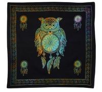 Pickled Moon Tie-Dye Owl Dreamcatcher Wall Hanging Tapersty
