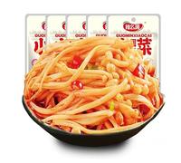 Pickled pepper radish,Enoki mushroom,dried radish,Sour beans,Healthy vegetarian vegetables,Pickles,Instant Meals,Delicious snack gifts (enoki mushroom,10 packs)