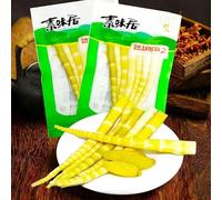 Pickled Peppers Bamboo Shoots, Fresh Crispy Bamboo Shoots 100g/pack, Ready To Eat Kimchi, Sour and Spicy, Vegetable Snacks, Chinese Hand Peeled Bamboo Shoots, Appetizers, Spicy Snacks (15 packs)