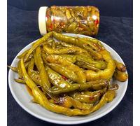 pickled peppers400g/ can,mountain peppers, farmhouse red peppers, pickled hot and sour jar peppers, vegetable Chili sauce and paste, pickled vegetables, crispy peppers, green peppers (2 can)