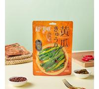 Pickled Vegetable, Spicy Enoki Mushroom, Crispy Kelp knot, Fresh cucumber, Ready-to-eat Seasoned vegetables, Chili Sauce Pickles, breakfast side dishes, Snack and Salad (Cucumber125g,1bag)