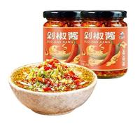 Pickled Vegetables,Instant vegetables snack,Chili sauce,bamboo shoots,dried radish,enoki mushroom,delicious mixed noodle sauce,side dishes,Handmade Chinese Pickles (Chopped pepper sauce,1can)