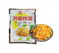 Pickled vegetables, spicy radish, mustard tuber, mustard tuber, rice dishes, traditional Chinese food, pure handmade, 50g*2 bags