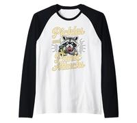 Pickles and Panic Attacks Mental Health Retro Raccoon Raglan Baseball Tee