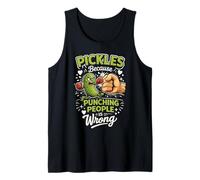Pickles Because Punching People is Wrong Tank Top