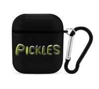 Pickles Cute Earbuds Case Compatible with Airpods 1/2 Wireless Headphones Cover with Carabiner