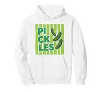 Pickles Funny Pickle Lover Retro Food Pun Snack Humor Design Pullover Hoodie