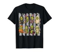 Pickles Halloween Pickle Lover Costume Vintage Preppy Stripe Value Graphic T-Shirt, Men, Black, S