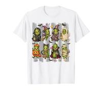 Pickles Halloween Pickle Lover Costume Vintage Preppy Stripe Value Graphic T-Shirt, Men, White, M