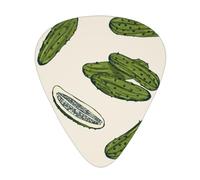 Pickles Or Pickled Cucumbers,12 Pcs Guitar Pick,3 Different Thickness Plectrums for Acoustic Guitar Bass Ukulele (0.46mm 0.96mm 0.71mm)