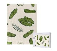 Pickles Or Pickled Cucumbers,500 Pieces Wooden Jigsaw Family Game Jigsaw Puzzles for Adults Teens