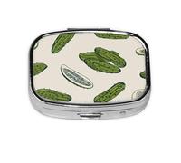 Pickles Or Pickled Cucumbers,Meta Pill Box 2 Compartment Medicine Case,Portable Organizer,Rectangle Meta Portable Organizer Pill Box 532 Compartment Medicine Case