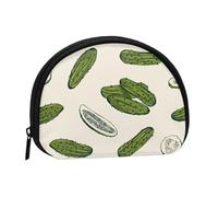 Pickles Or Pickled CucumbersSmall Makeup Sanitary Napkin Storage Bag,Women's Cosmetic Coin Purse