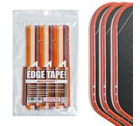 PICKLETECH Pickleball Edge Guard Tape - Orange Stripe Edge Tape for Pickleball Paddle - Fit Perfectly Curved Edge - No Wrinkling