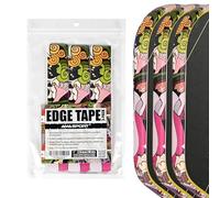 PICKLETECH Pickleball Edge Guard Tape - Spooky Doodle Pattern Edge Tape for Pickleball Paddle - Fit Perfectly Curved Edge - No Wrinkling