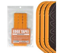 PICKLETECH Pickleball Edge Guard Tape - Yellow Diagonal Stripe Pattern Edge Tape for Pickleball Paddle - Fit Perfectly Curved Edge - No Wrinkling
