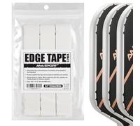 PICKLETECH Pickleball Paddle Protection Tape - Paddle Head Edge Guard - Racket Edge Protection Tape -Fit Perfectly Curved Edge -No Wrinkling White 30MM