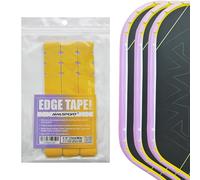 PICKLETECH Pickleball Paddle Protection Tape - Paddle Head Edge Guard - Racket Edge Protection Tape -Fit Perfectly Curved Edge -No Wrinkling Gradient Purple Yellow