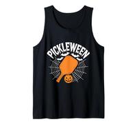 Pickleween Pickleball Halloween Funny Pickleball Player Tank Top