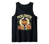 Pickleween Pickleball Player Creepy Halloween Pickleball Tank Top