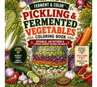 Pickling & Fermented Vegetables Coloring Book: Detailed Vegetable Jar Patterns, Kimchi Designs, Botanical Coloring Pages & Fermentation Art for Adults (Ferment & Color Collection)