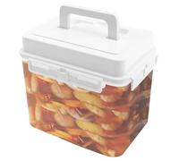 Pickling Jar, Leakproof Food Preservation Container, With Handle & Pressure Plate, Transparent Pickle Storage Jar, Airtight Fermentation Jars,Reusable Food Storages Vessel, For Fermentation Storage
