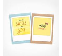PICKMOTION With love - Set of 2 Small Folded Cards - Greeting Cards