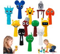 PICKONA 12pcs Sprunki Toys, Sprunki Cartoon Figures,Sprunki Action Figures, Colorful Toy Figures for Kids, Sprunki Birthday Decorations Gifts for Girls and Boys/Game Fans