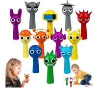 PICKONA 12pcs Sprunki Toys, Sprunki Cartoon Figures,Sprunki Action Figures, Colorful Toy Figures for Kids, Sprunki Birthday Decorations Gifts for Girls and Boys/Game Fans