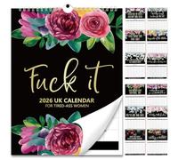 PICKONA 2026 Calendar UK - 2026 Fu-ck It Calendar for Tired-Ass Women, Fu-ck It Wall-Calendar for Tired, Swear-Funny Gift for Women