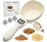 PICKONA Digital Measuring Spoon UK - 800g/1g Digital Measuring Scoop, Food Measuring Scoop Scale, Electronic Measuring Spoon, Scoop Weighing Scales, Spoon Scales Digital for Cooking and Dog Cat Food