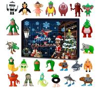 PICKONA Italian Toy Brainrot Action Figures Set, 24pcs Set Tung Tung Tung Sahur Figures for Kids & Adults Tralala-Inspired Holiday Collectibles for Fans Colleagues Friends